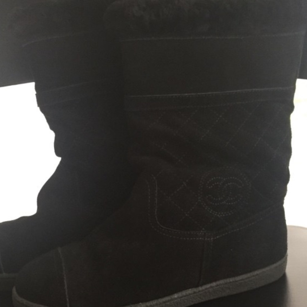 Chanel Suade Winter Booties